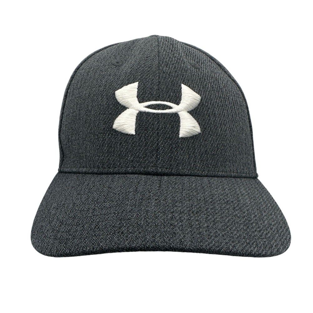 Under Armour Mens Flex Fit Baseball Cap Charcoal Gray LG XL Logo